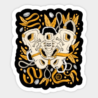 The Hipster Bone Sticker